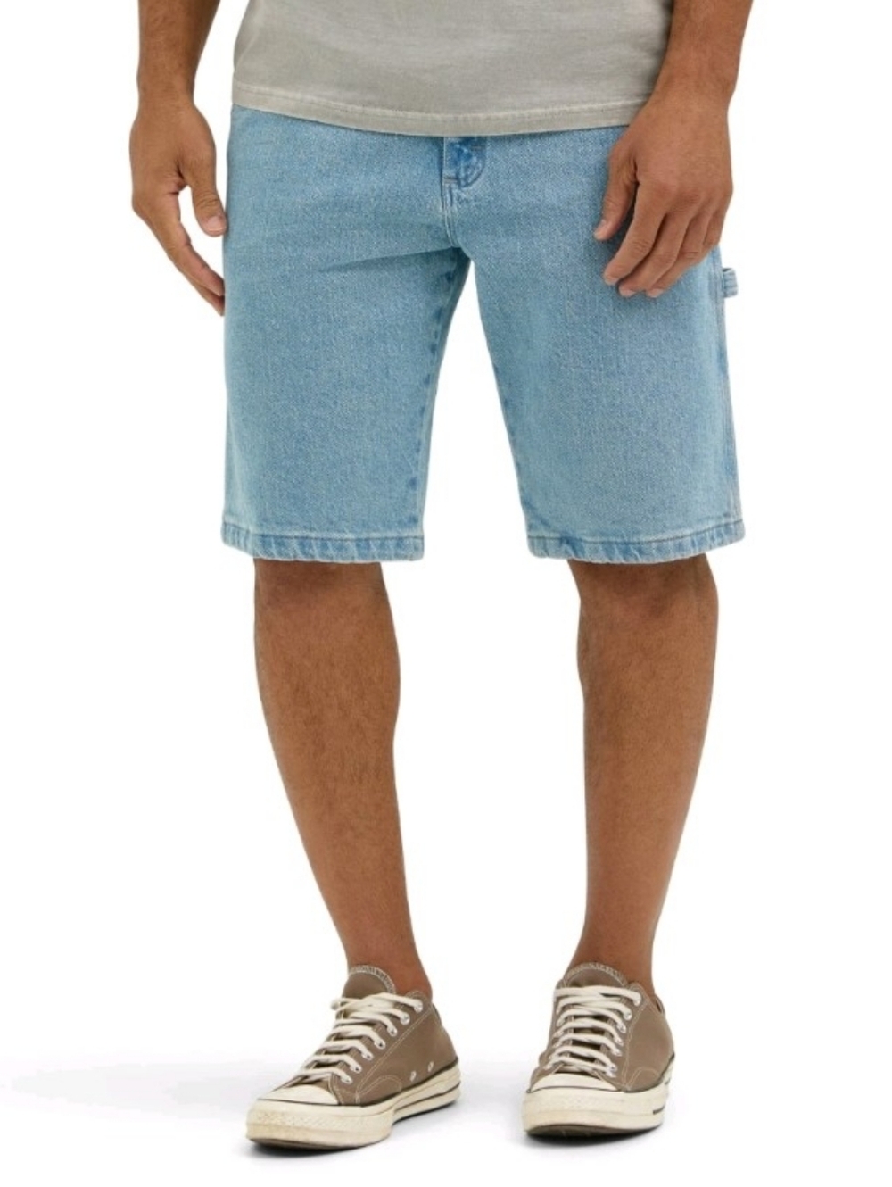 Wrangler Relaxed Fit Light Wash Carpenter Denim Shorts Sz 46